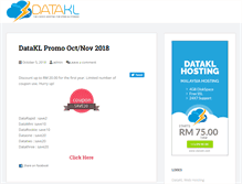 Tablet Screenshot of blog.datakl.com